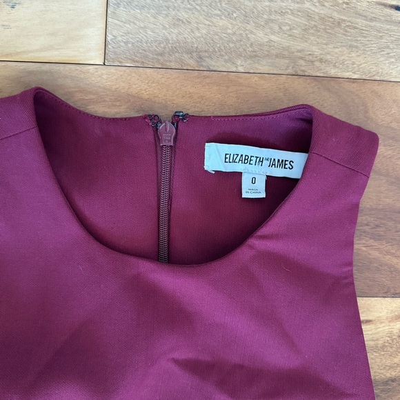 Elizabeth and James Carter Burgundy Skater Dress size 0 - Picture 5 of 5